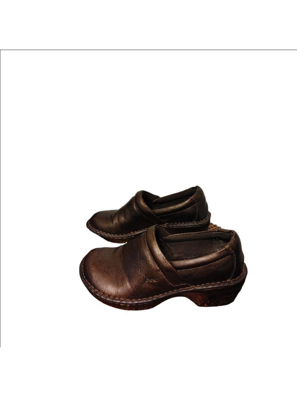 Born Toby Duo Bronzed Metallic Leather Size 7M